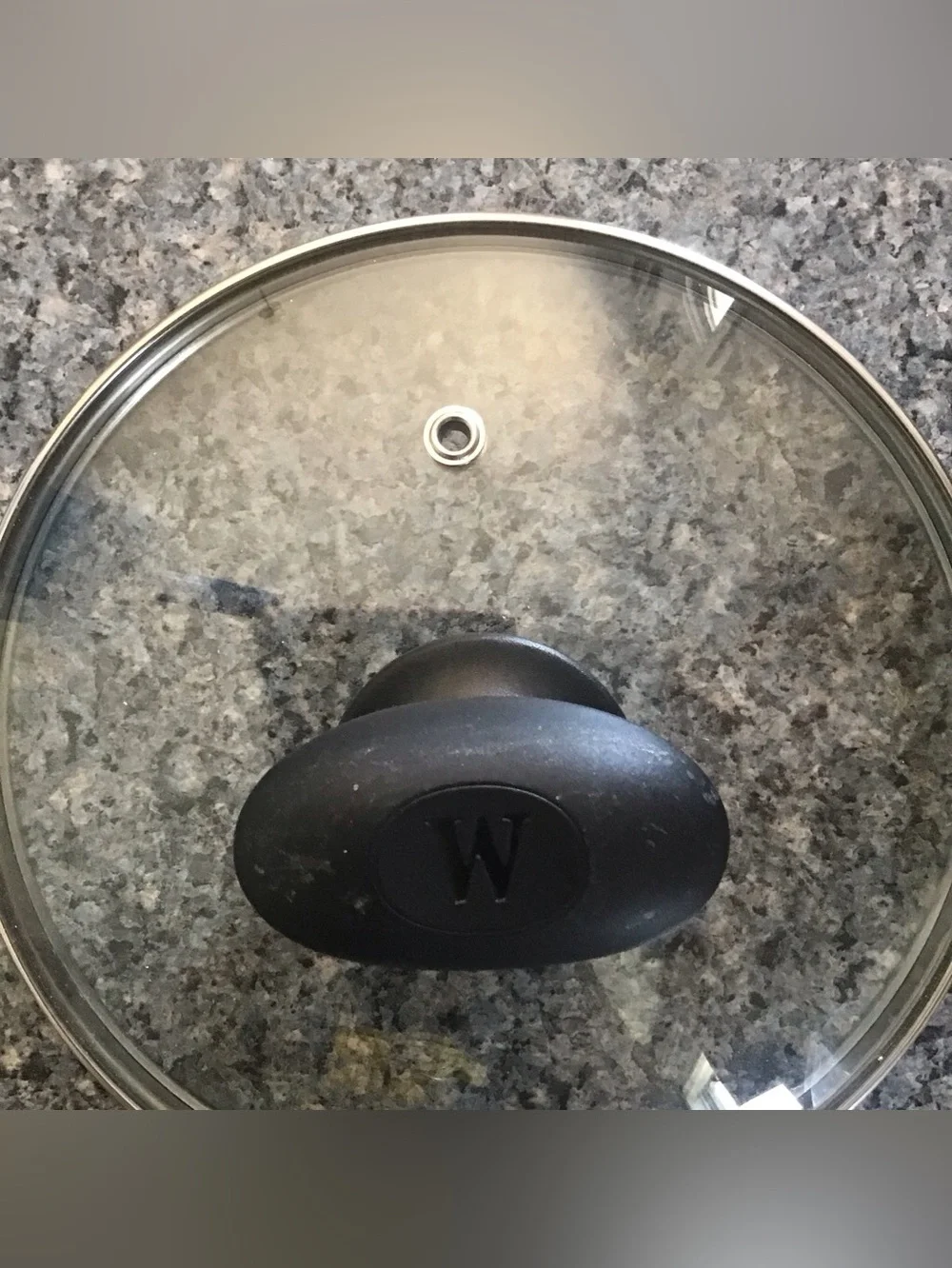 Glass Replacement Pan Pot Lid Only Black Knob 
